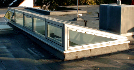 glass roof slant